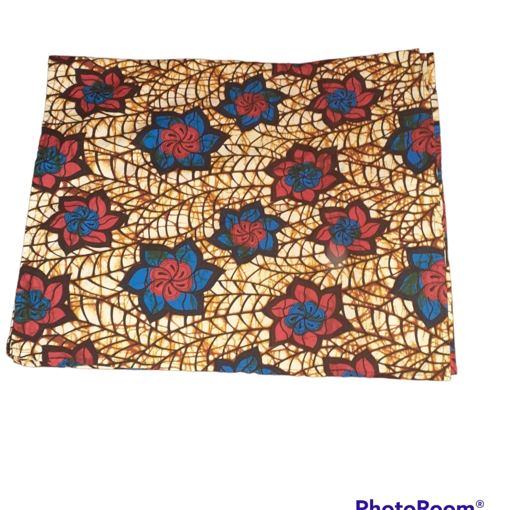 Grass-Fields Authentic African Print Headwrap - image 1